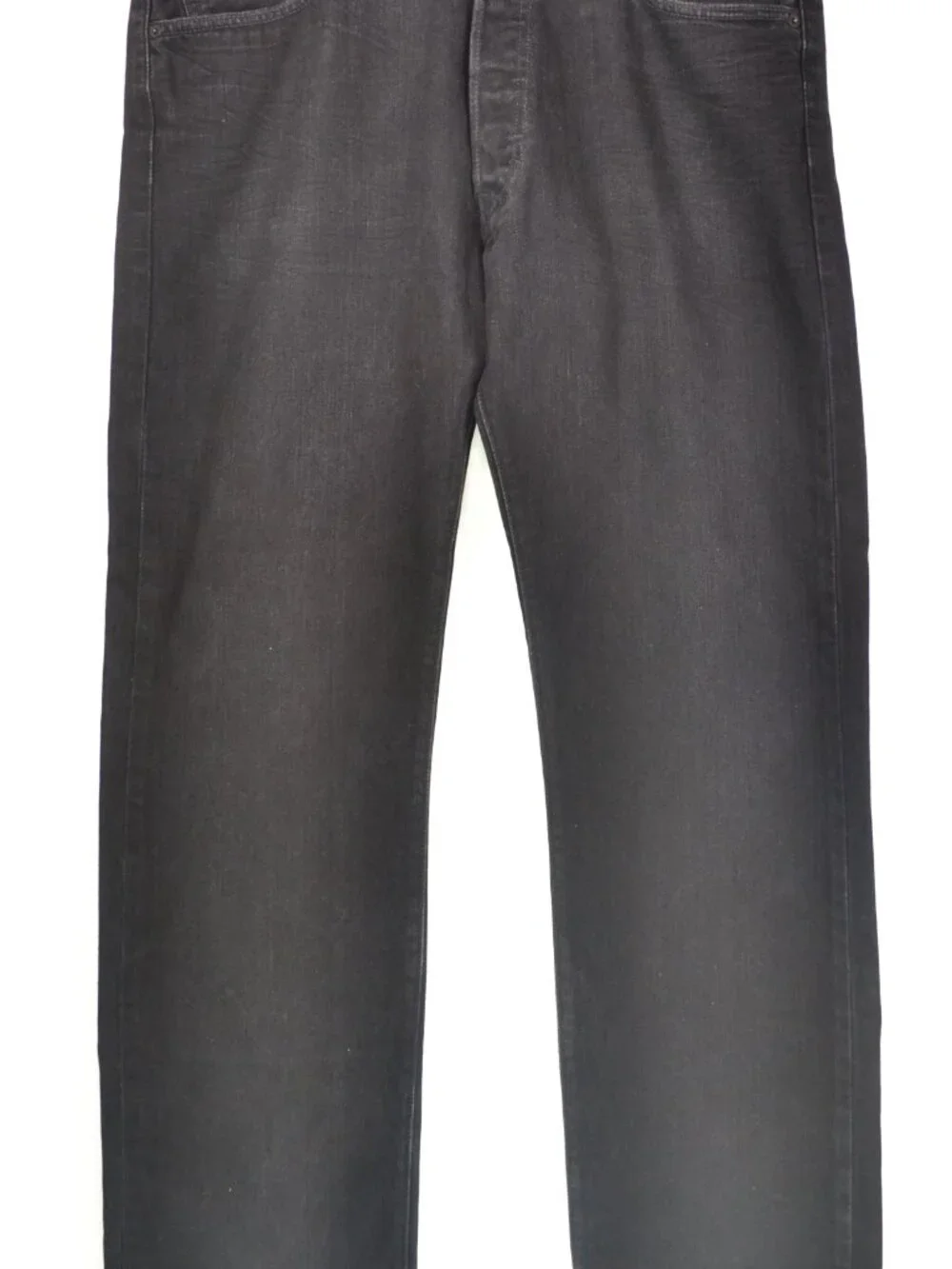 Levi's 501 Men's Size W36 L34 Black Button Fly Classic Fit Denim Jeans